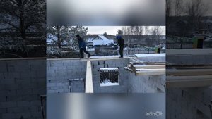 строим дом одноэтажный из газобетона  |делаем кровлю