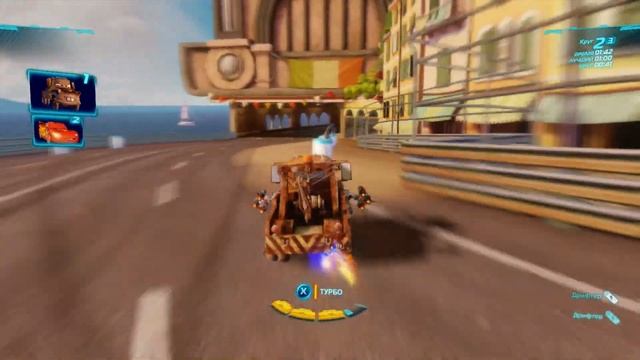 Тачки 2 (Xbox 360) - Боевой Заезд - Тройные Ракеты - Все трассы - Мэтр смотреть онлайн