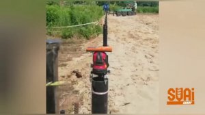 Установка забора на винтовых сваях