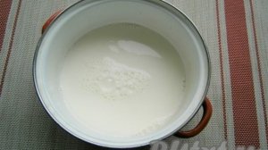 Жидкая овсяная каша на молоке