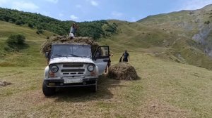 сенокос в горах Дагестана