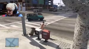 Бабка играет в gta 5