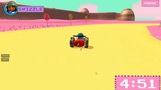 Sugar Rush Superraceway - Training Mode with Swizzle Malarkey смотреть онлайн