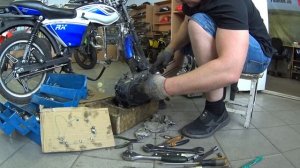 Ремонт мотора  мопеда АЛЬФА RX. (Ч-1. Разборка .Дефектовка)