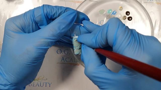 Дизайн ногтей. Текстура натурального камня. Бирюза смотреть онлайн