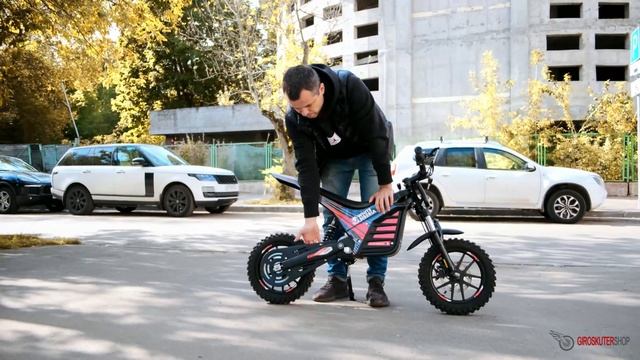 ДЕТСКИЙ ЭЛЕКТРОПИТБАЙК 1300w 2021 38км/ч Кроссовый Электробайк 1300w WS-MUXA обзор 2021