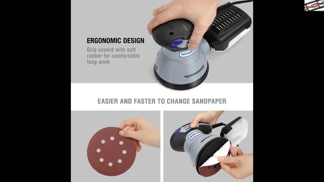 #Шлифовальный #станок #WORKPRO, 300 #Вт, #с #регулируемой #скоростью, #орбитальная #шлифовальная