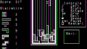 Игра Tetris  компьютера Агат