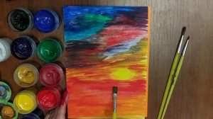 Как нарисовать красивую картину гуашью? Легко!