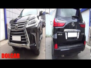 Откидные рамки! Нечитаемый госномер / Lexus LX570