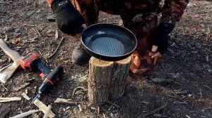 Живу в землянке. Один ночью в лесу. Испытание условий выживания