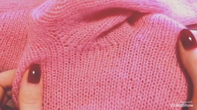 Вязание. Розовый джемпер. Как я его вязала.