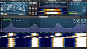 Тестовый запуск программы SDRuno и RTL_SDR свистка