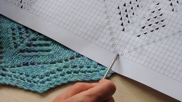 Косынка Бактус Шаль Схема и объяснения смотреть онлайн