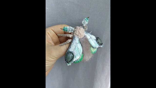 Процесс создания Броши Тутовый шелкопряд смотреть онлайн