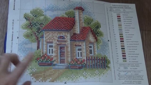 "Домик в саду" от "Panna": обзор набора и вышитый результат смотреть онлайн