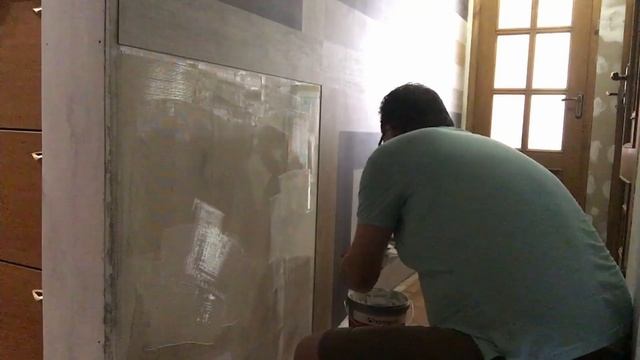 ПВХ плитка Tarkett Art Vinyl - укладка на стену / PVC Tiles Art Vinyl - Laying On The Wall
