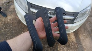 LADA Granta,,,накладки на ручки КОЖА !!!