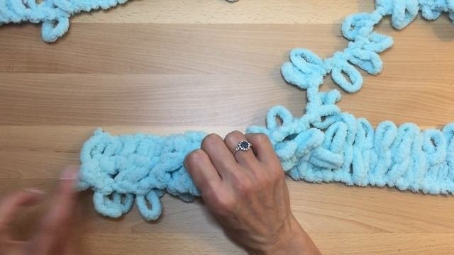 Видео вязание пледа/плед кокон без спиц и крючка