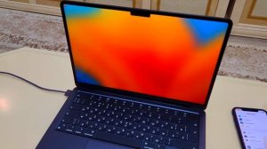 Macbook Air M2  первое включение