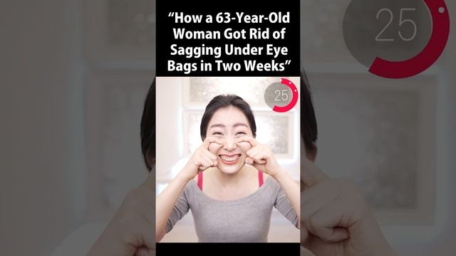 How a 63-Year-Old Woman Got Rid of Sagging Under Eye Bags in Two Weeks #shorts