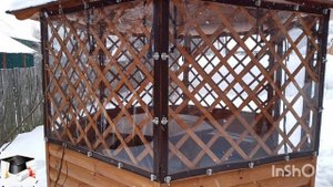 мягкие ( гибкие, жидкие ) окна на стандартную шестиугольную беседку