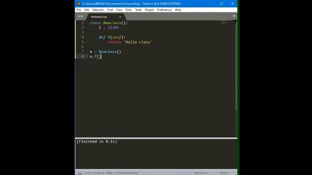 Python Class Introduction | Python Course Part 14
