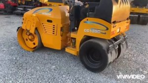 Каток дорожный вибрационный HITACHI CC135C видео работы