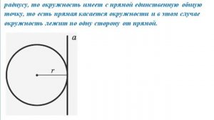 Длина и дуга окружности. Взаимное расположение прямой и окружности. Расположение окружностей