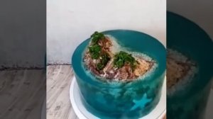 Торт Остров с желе