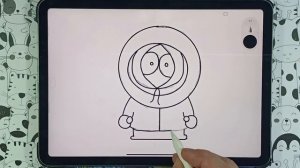Рисуем Кеенни  — персонажа мультсериала «Южный Парк»(South Park).