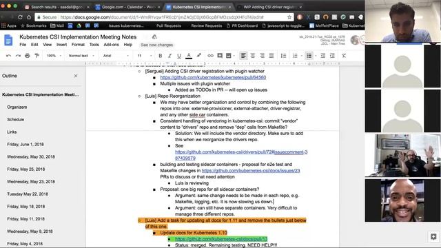 Kubernetes SIG Storage - CSI Implementation Workgroup 20180601 смотреть онлайн