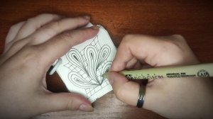 Зентангл Бижу в авторском скетчбуке PAIS