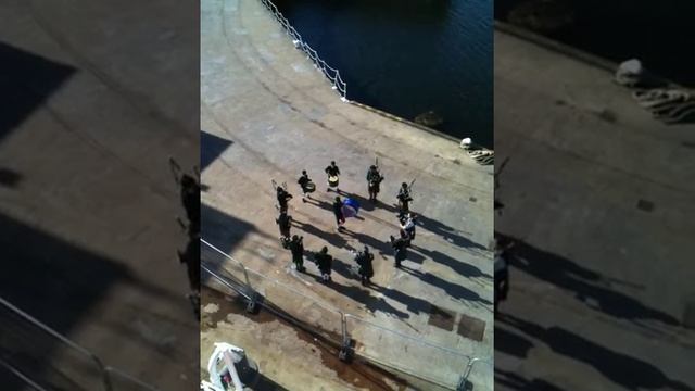 Scotland - Lerwick Bagpipers - Victoria Pier - (Video 2)