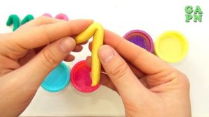Aprender A Contar Con Plastilina Play Doh 1 a 20 | Números para niños con Pasta Moldeable Perl Clay