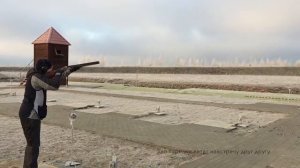 Стреляю самый сложный дуплет в стендовой стрельбе