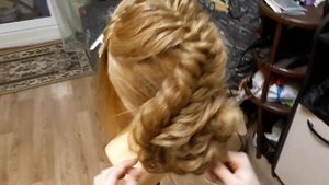 Вечерняя прическа на основе разных видов плетения