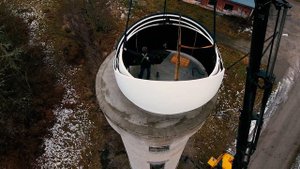 Устанавливаем купол обсерватории