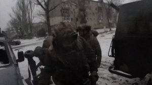 Грузинские наёмники воюющие на стороне ВСУ на Бахмутском направлении.