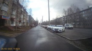 Видео за 20.04.2023 года Еду в сторону дома вид камеры передней