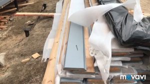 Заводская покраска имитации бруса для отделки фасада каркасного дома. Монтаж пневмомолотком.