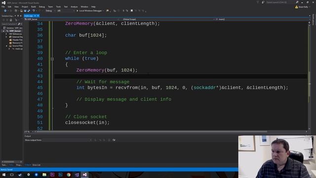Starter UDP Server And Client in C++