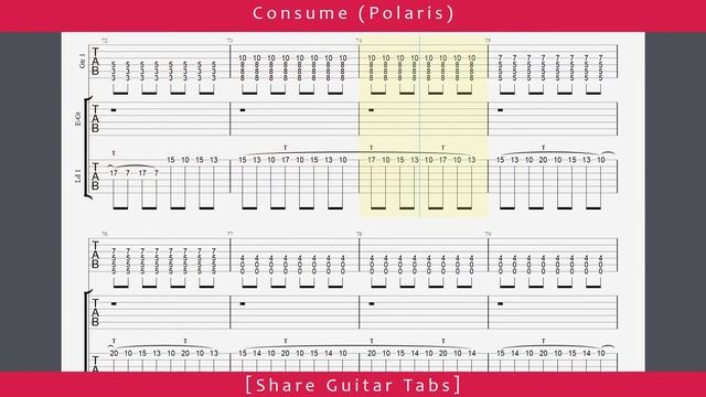 [Share Guitar Tabs] Consume (Polaris) HD 1080p смотреть онлайн