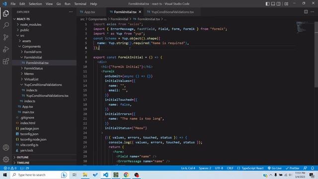 All Formik Initial Props смотреть онлайн