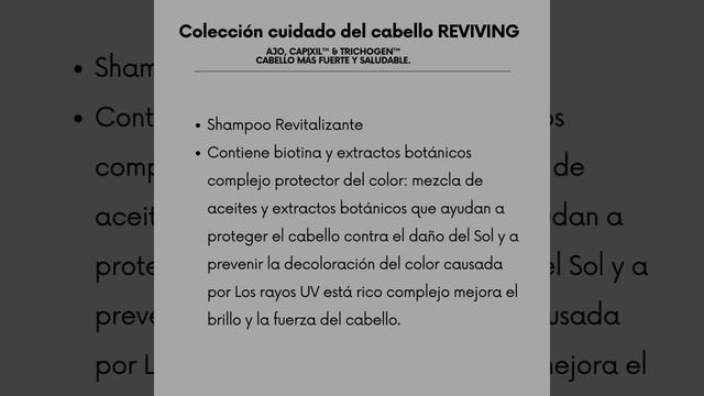 Set Reviving Tratamiento Para El Crecimiento Del Cabello Shampoo Mascarilla y Aceite de Farmasi смотреть онлайн