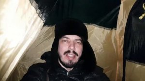 Зимой в палатке при -20