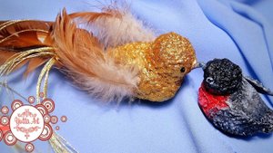 Новогодние птички из папье маше. Как сделать папье маше? Украшение на елку