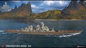Линкор F DER GROSSE 227К Урона! достойный 9 лвл Мир кораблей World of Warships