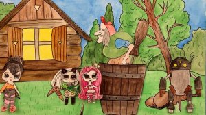 Мультики бумажные куклы лол своими руками / Новая встреча с Бабой Ягой