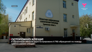 В Тюменской области зарегистрировано 6765 обращений по поводу присасывания клещей